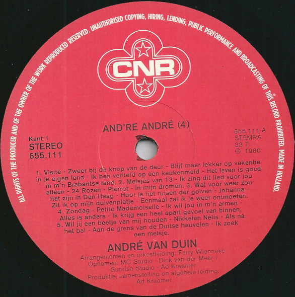 André van Duin : And're André 4 - 50 Onvergetelijke Liedjes (LP, Album)