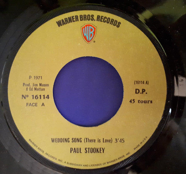 Paul Stookey* : Wedding Song (7", Single)