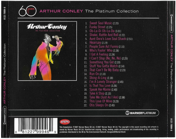 Arthur Conley : The Platinum Collection (CD, Comp, RM)