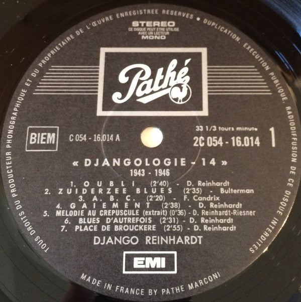 Django Reinhardt : Djangologie 14 (1943-1946) (LP, Comp)