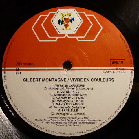 Gilbert Montagne* : Vivre En Couleurs (LP, Album)