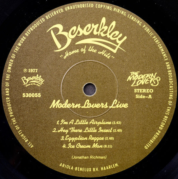 Modern Lovers* : Live (LP, Album)