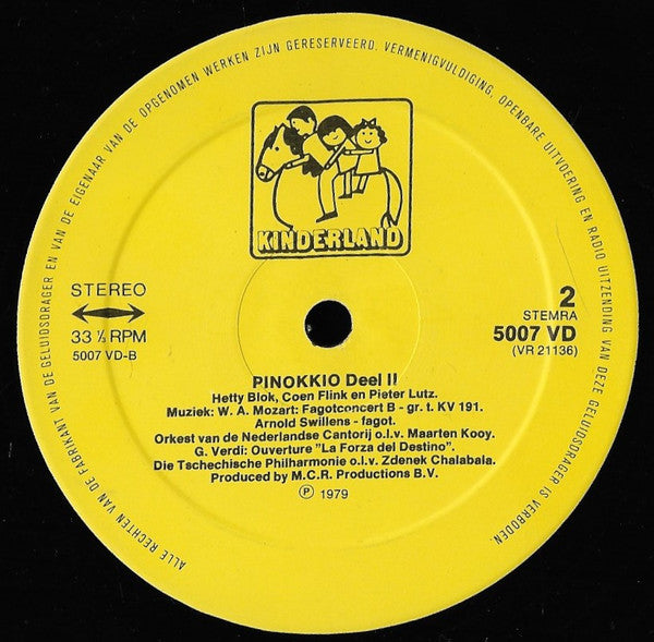 Hetty Blok, Coen Flink, Pieter Lutz : Pinnokkio (LP, Album)
