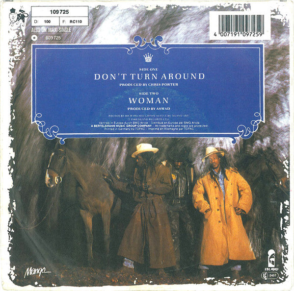 Aswad : Don't Turn Around (7", Single)