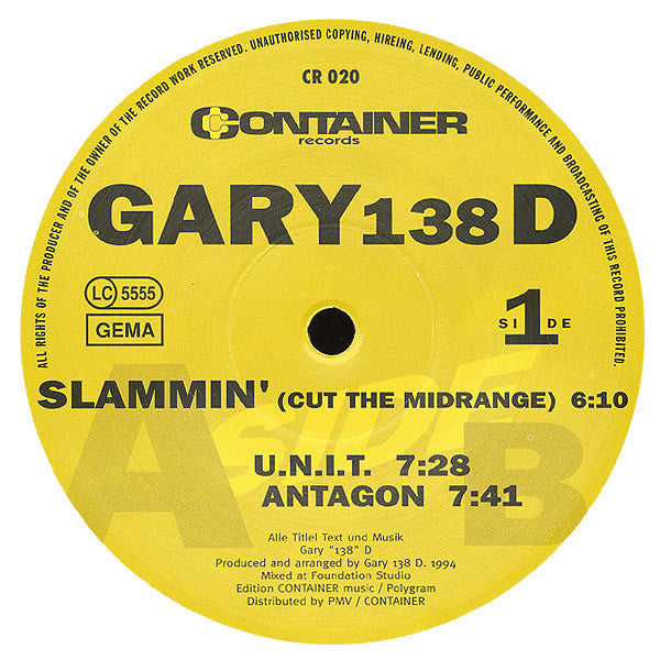 Gary D. : Slammin' (Cut The Midrange) (12")