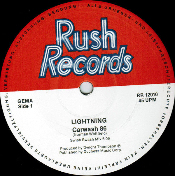 Lightning (5) : Car Wash '86 (12")