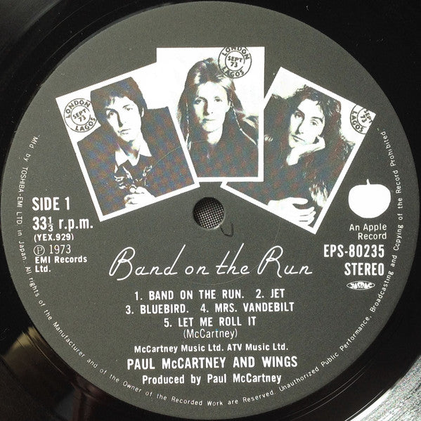 Paul McCartney And Wings* : Band On The Run = バンド・オン・ザ・ラン (LP, Album, RE, App)