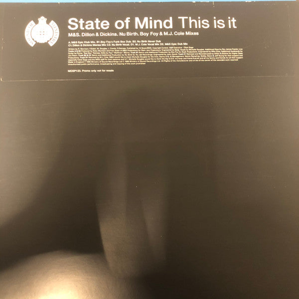 State Of Mind : This Is It (2x12", Maxi, Promo)