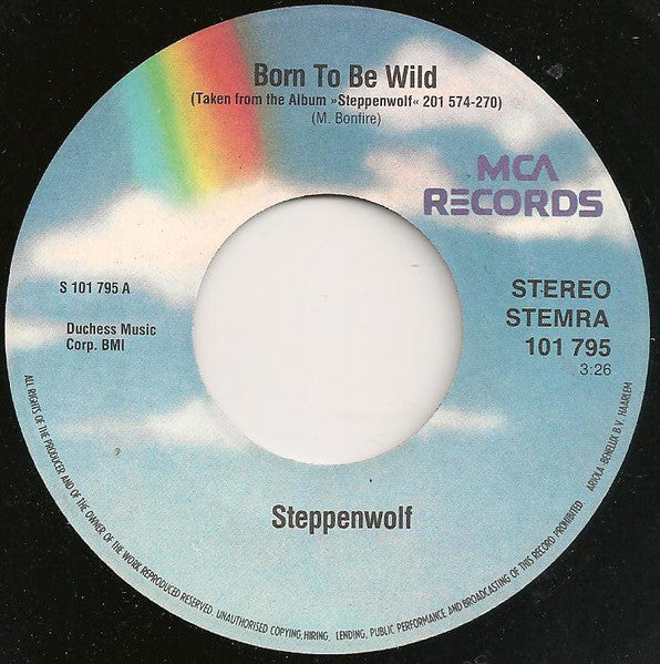 Steppenwolf : Born To Be Wild / Magic Carpet Ride (7", Single)