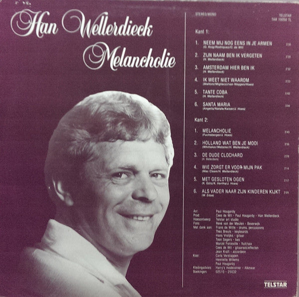 Han Wellerdieck : Melancholie (LP, Album)