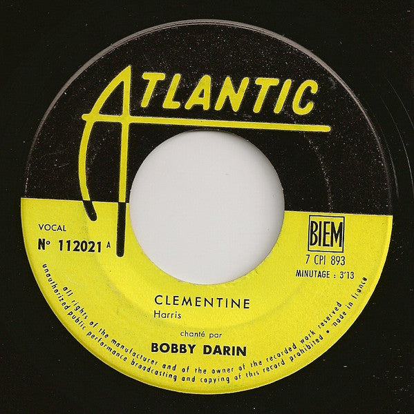 Bobby Darin : Clementine (7", Single)