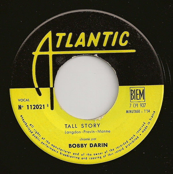 Bobby Darin : Clementine (7", Single)