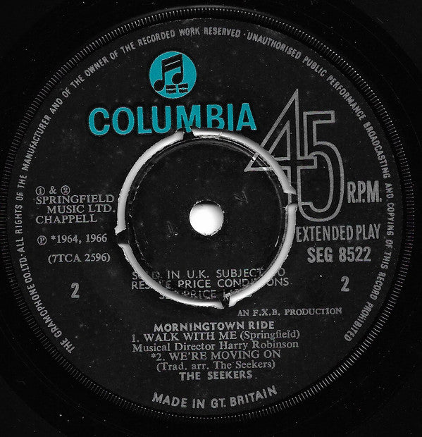 The Seekers : Morningtown Ride (7", EP, Mono)