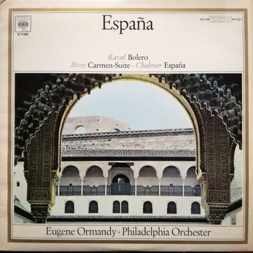 Maurice Ravel, Georges Bizet, Emmanuel Chabrier, Eugene Ormandy, The Philadelphia Orchestra : España - Bolero, Carmen-Suite, España (LP, Comp)