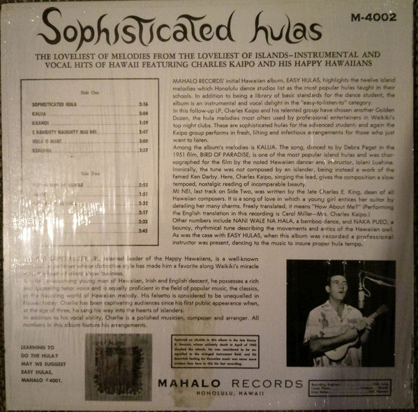Charles Kaipo And His Happy Hawaiians : Sophisticated Hulas (LP, Album)