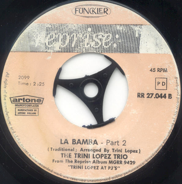 Trini Lopez : La Bamba (7", Single, Mono)