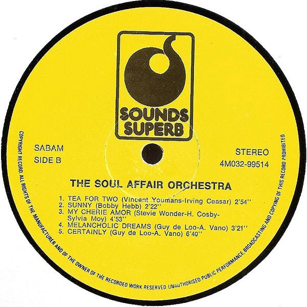 The Soul Affair Orchestra : The Soul Affair Orchestra (LP, Album)