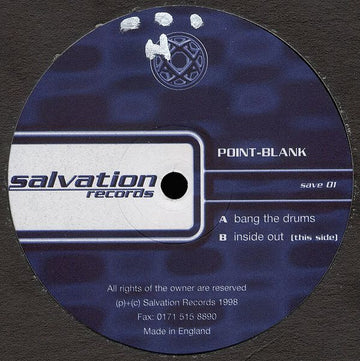 Point Blank (4) : Bang The Drums (12")