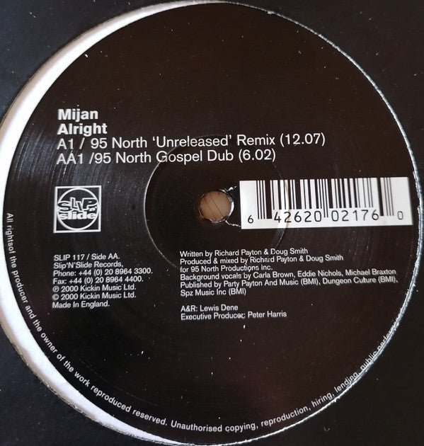 Mijan : Alright Mixes: 95 North (12")