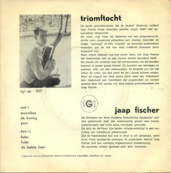 Jaap Fischer : Monniken (7", EP, Mono)