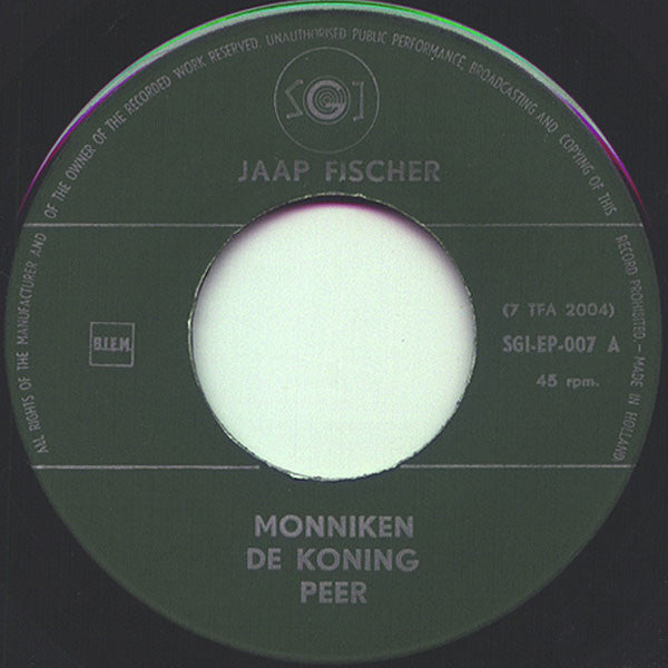 Jaap Fischer : Monniken (7", EP, Mono)