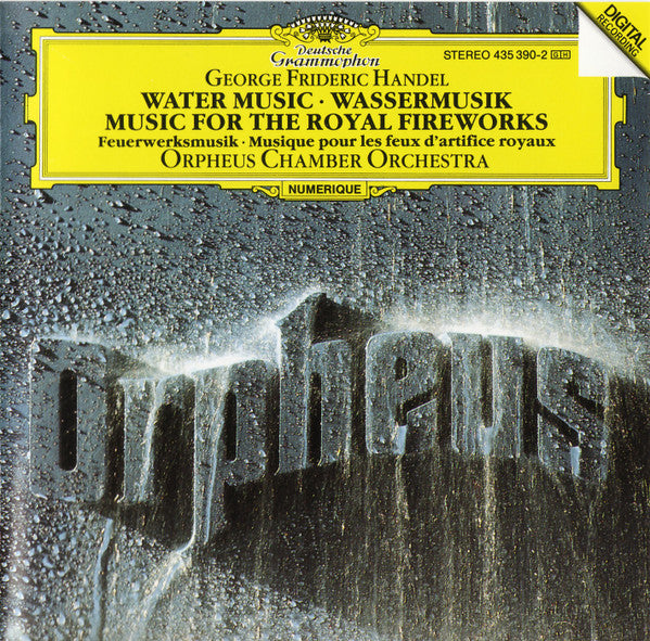 Georg Friedrich Händel - Orpheus Chamber Orchestra : Water Music · Music For The Royal Fireworks (CD, Album)