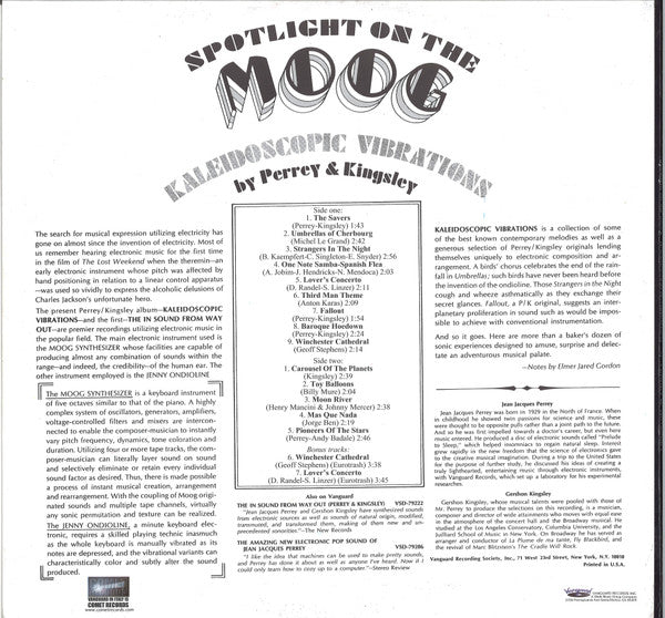 Perrey & Kingsley : Spotlight On The Moog - Kaleidoscopic Vibrations (LP, Album, RE, RP, 180)