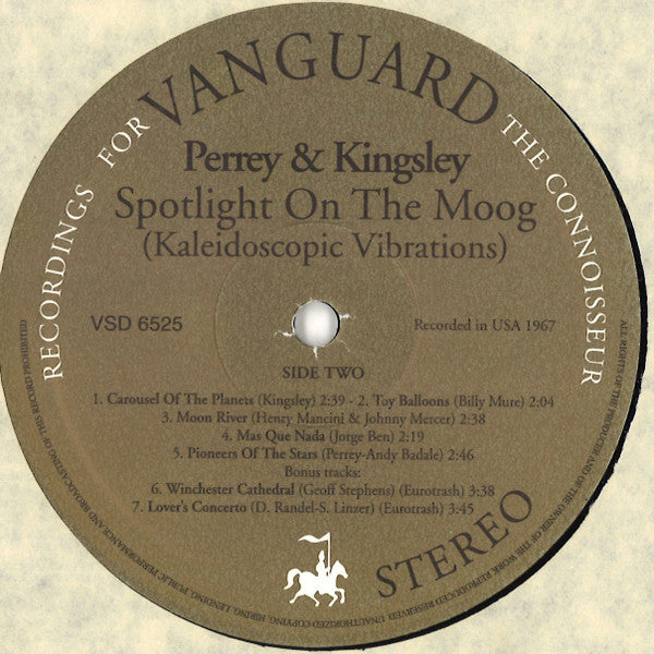 Perrey & Kingsley : Spotlight On The Moog - Kaleidoscopic Vibrations (LP, Album, RE, RP, 180)