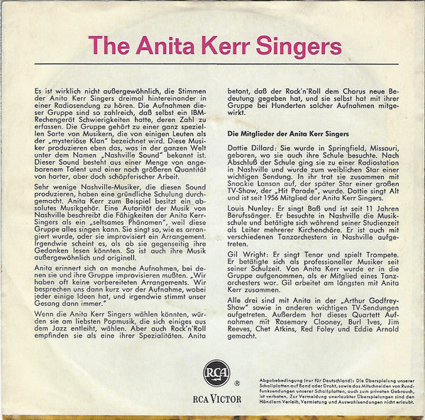 Anita Kerr Singers* : Cowboys Heimweh / Jenny Darling (7", Single)