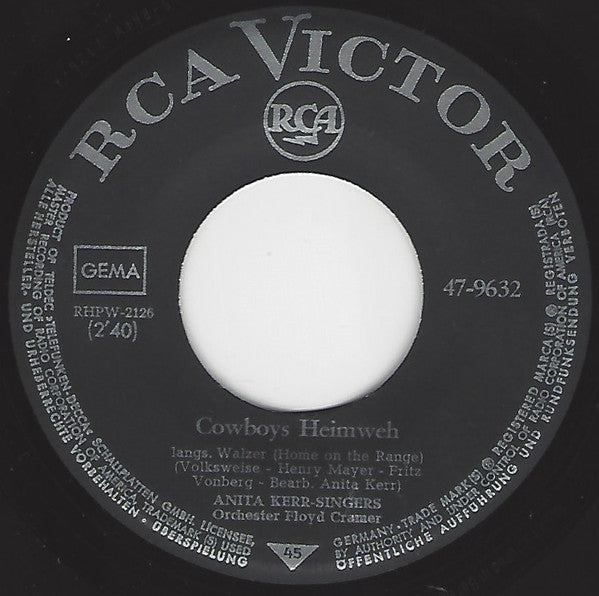 Anita Kerr Singers* : Cowboys Heimweh / Jenny Darling (7", Single)