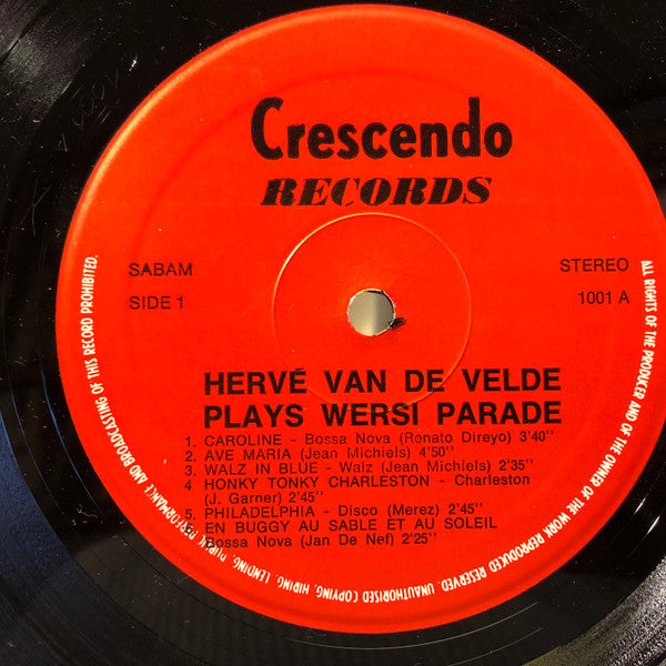 Hervé Van De Velde : Wersi Parade (LP)