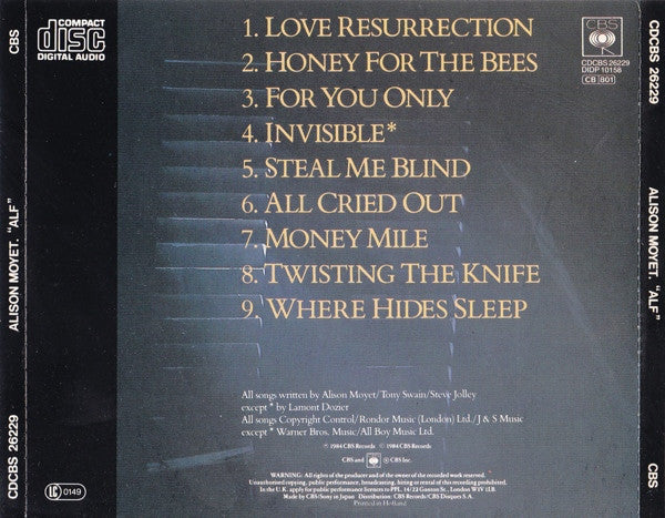 Alison Moyet : Alf (CD, Album)