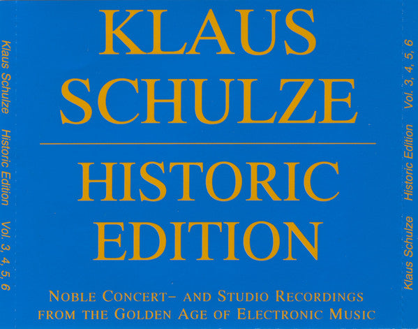 Klaus Schulze : Historic Edition (10xCD, Album, Ltd)
