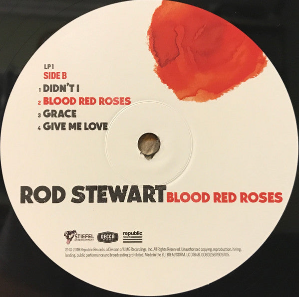Rod Stewart : Blood Red Roses (2xLP, Album)