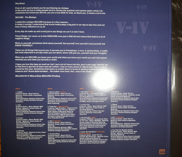 Stefflon Don : Secure (2xLP, Mixtape)