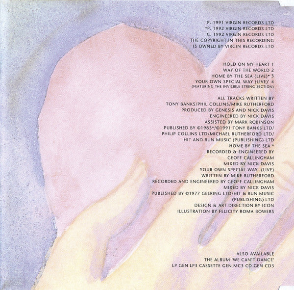 Genesis : Hold On My Heart (CD, Maxi)