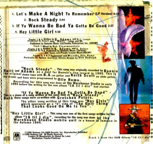 Bryan Adams : Let's Make A Night To Remember (CD, Maxi)