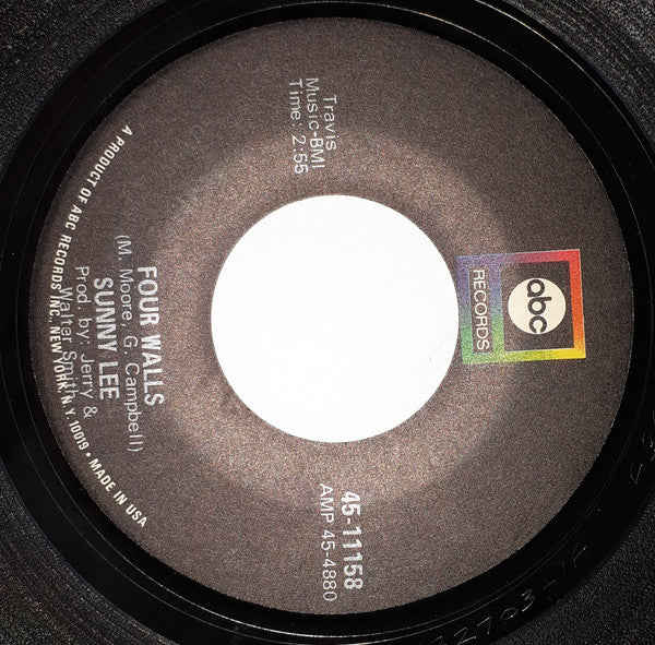 Sunny Lee : Four Walls / The Man They Sweep Up Off The Floor (7", Single)