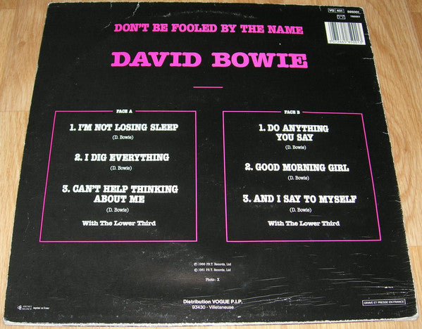 David Bowie : Don't Be Fooled By The Name (LP, MiniAlbum, Comp)
