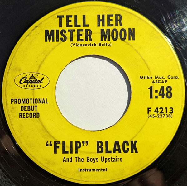 Flip Black And The Boys Upstairs : For You My Lover / Tell Her Mister Moon (7", Single, Promo)