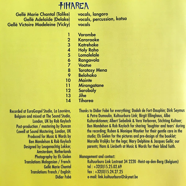 Tiharea : Tiharea (CD, Album)