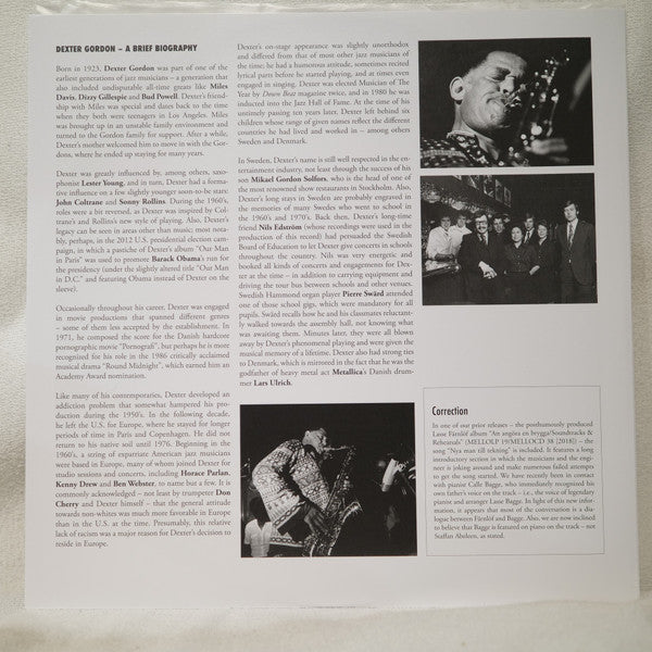 Dexter Gordon : Have No Fear, Dex Is Here (LP)