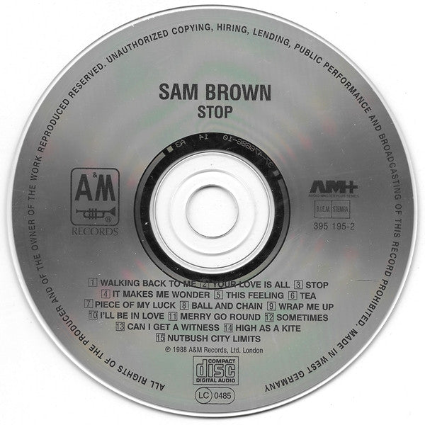 Sam Brown : Stop! (CD, Album)