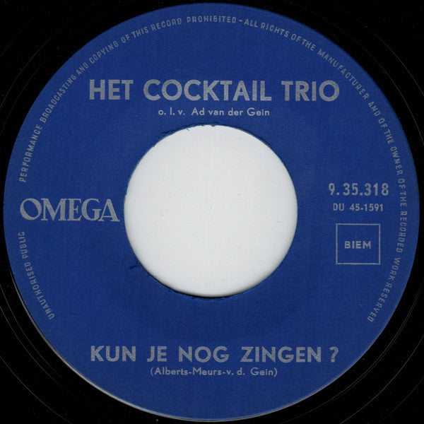 Cocktail Trio : Batje Vier (De Uitvinder Van Het Bier) (7", Single)