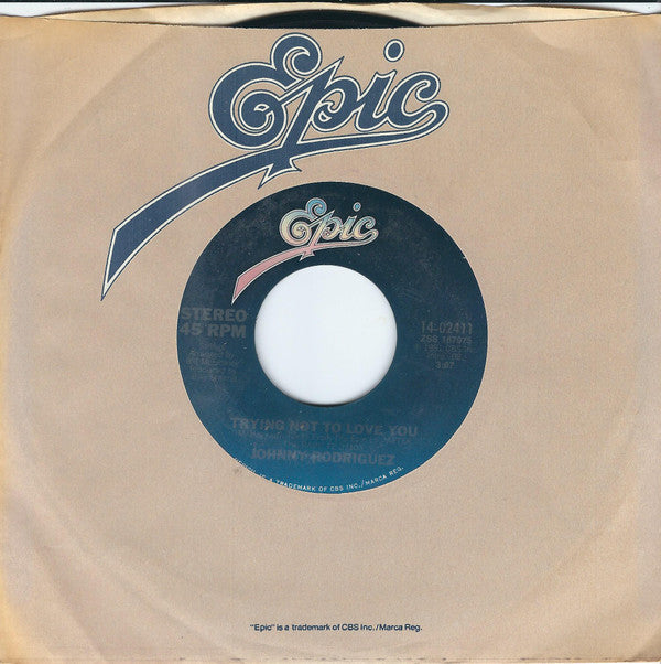 Johnny Rodriguez (4) : Trying Not To Love You (7", Single, Styrene, Ter)