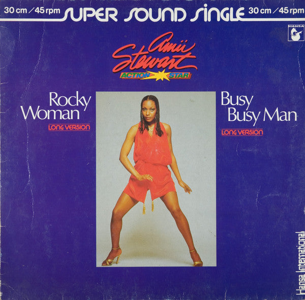 Amii Stewart : Rocky Woman / Busy Busy Man (12", Single)