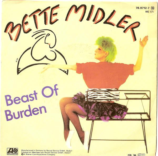 Bette Midler : Beast Of Burden (7", Single)