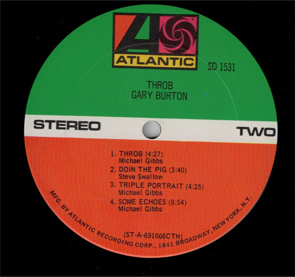 Gary Burton : Throb (LP, Album, CTH)