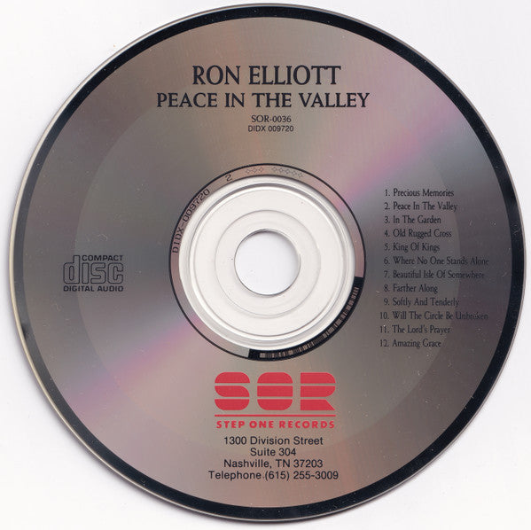 Ron Elliott (9) : Peace In The Valley (CD, Album)