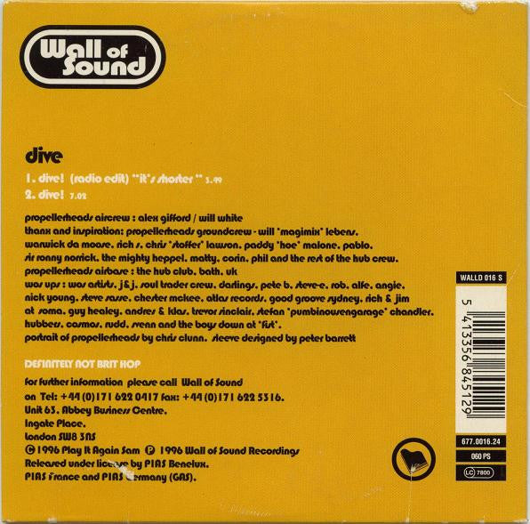 Propellerheads : Dive (CD, Single, Car)